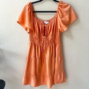 Acoa, orange dress, size S, NWOT